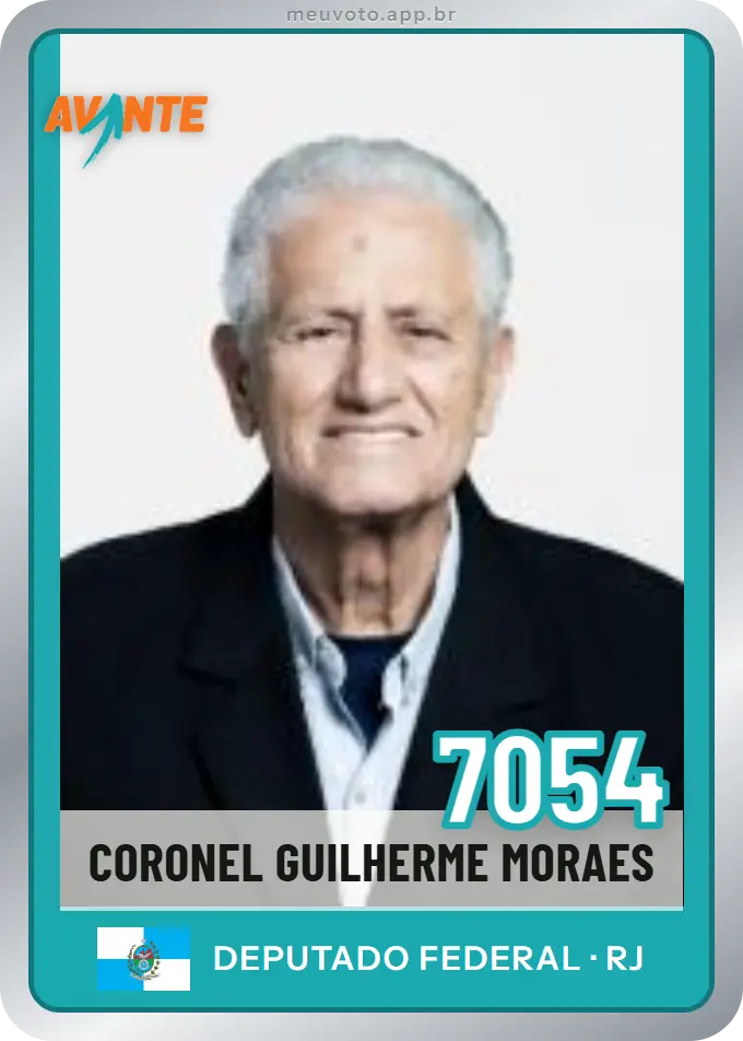 Carta de Coronel Guilherme Moraes, número 7054, Avante