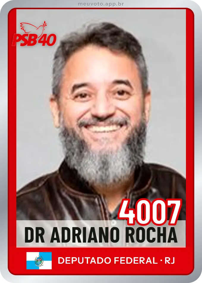 Carta de Dr Adriano Rocha, número 4007, PSB
