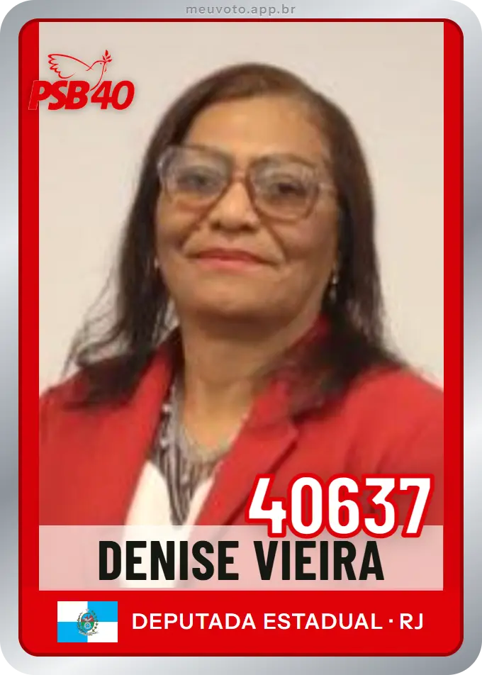 Carta de Denise Vieira, número 40637, PSB