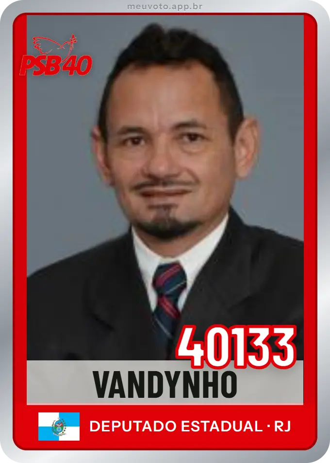 Carta de Vandynho, número 40133, PSB