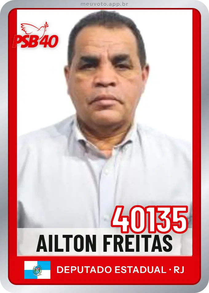 Carta de Ailton Freitas, número 40135, PSB