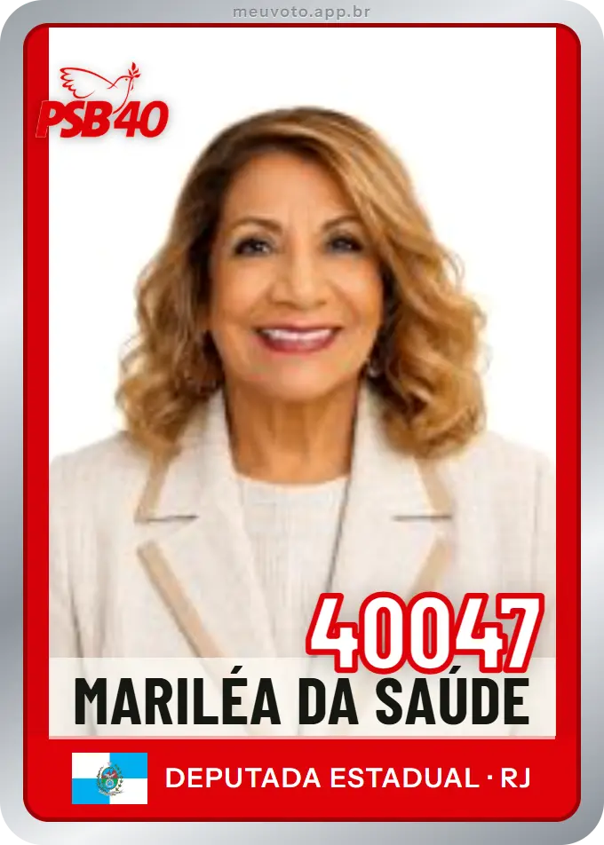Carta de Mariléa da Saúde, número 40047, PSB