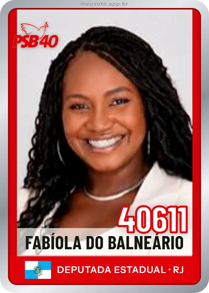 Carta de Fabíola do Balneário, número 40611, PSB