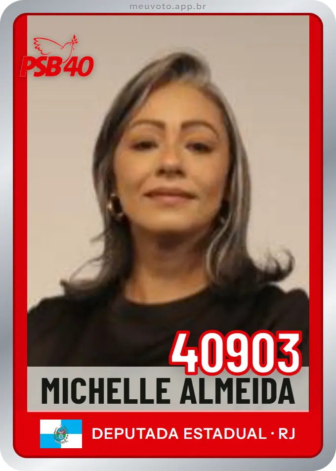 Carta de Michelle Almeida, número 40903, PSB