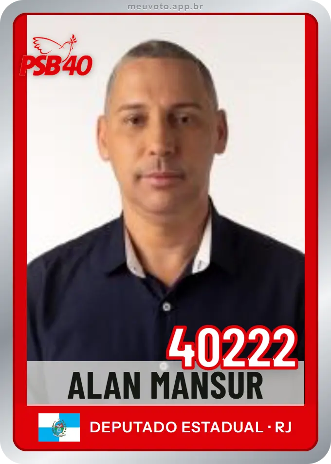 Carta de Alan Mansur, número 40222, PSB