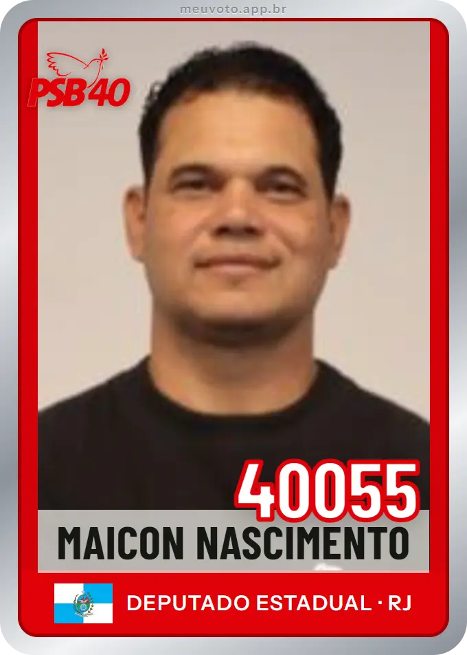 Carta de Maicon Nascimento, número 40055, PSB