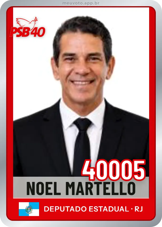 Carta de Noel Martello, número 40005, PSB