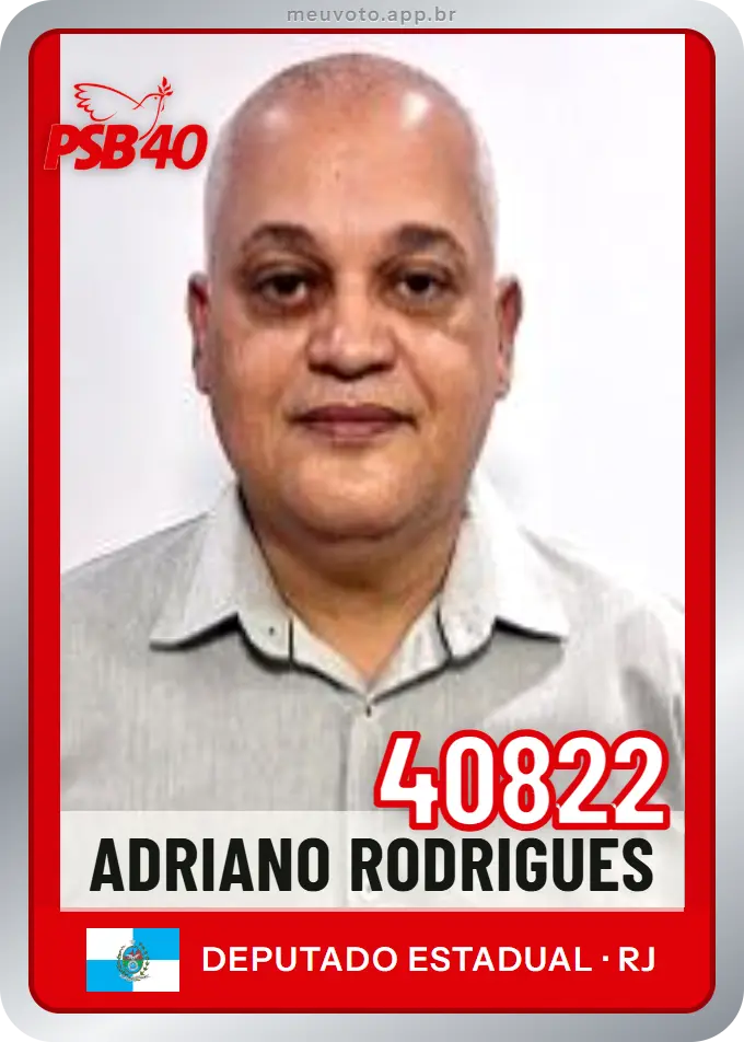 Carta de Adriano Rodrigues, número 40822, PSB