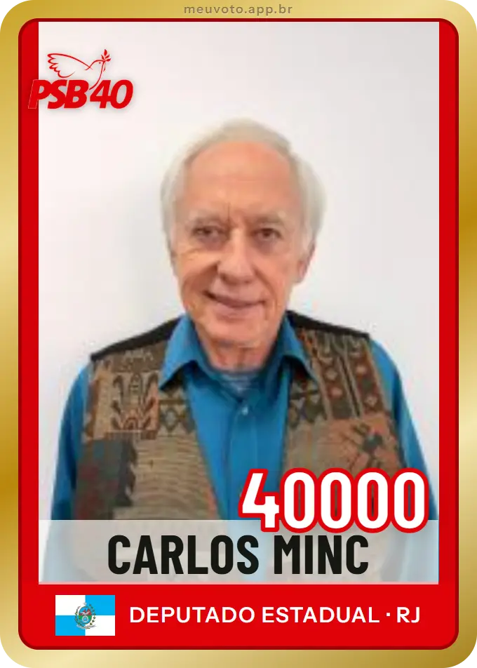 Carta de Carlos Minc, número 40000, PSB