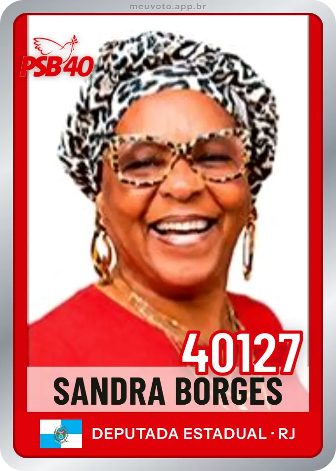 Carta de Sandra Borges, número 40127, PSB
