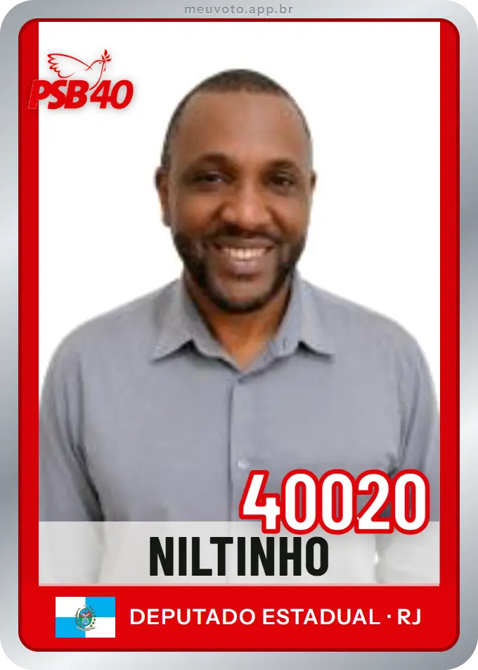 Carta de Niltinho, número 40020, PSB