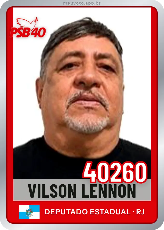 Carta de Vilson Lennon, número 40260, PSB