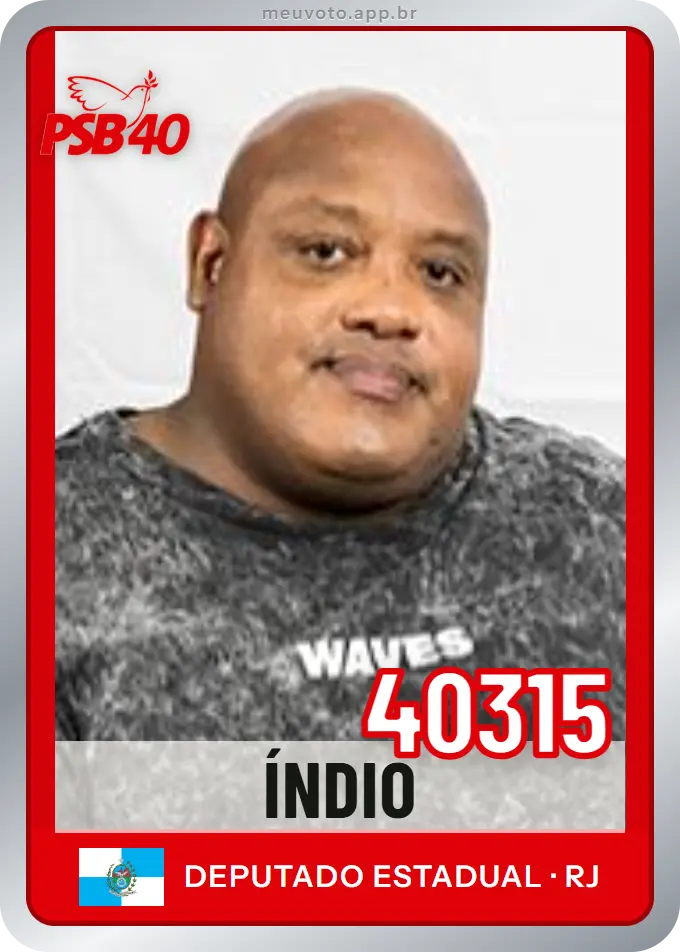 Carta de Índio, número 40315, PSB