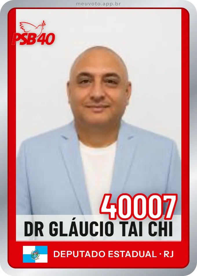 Carta de Dr Gláucio Tai Chi, número 40007, PSB