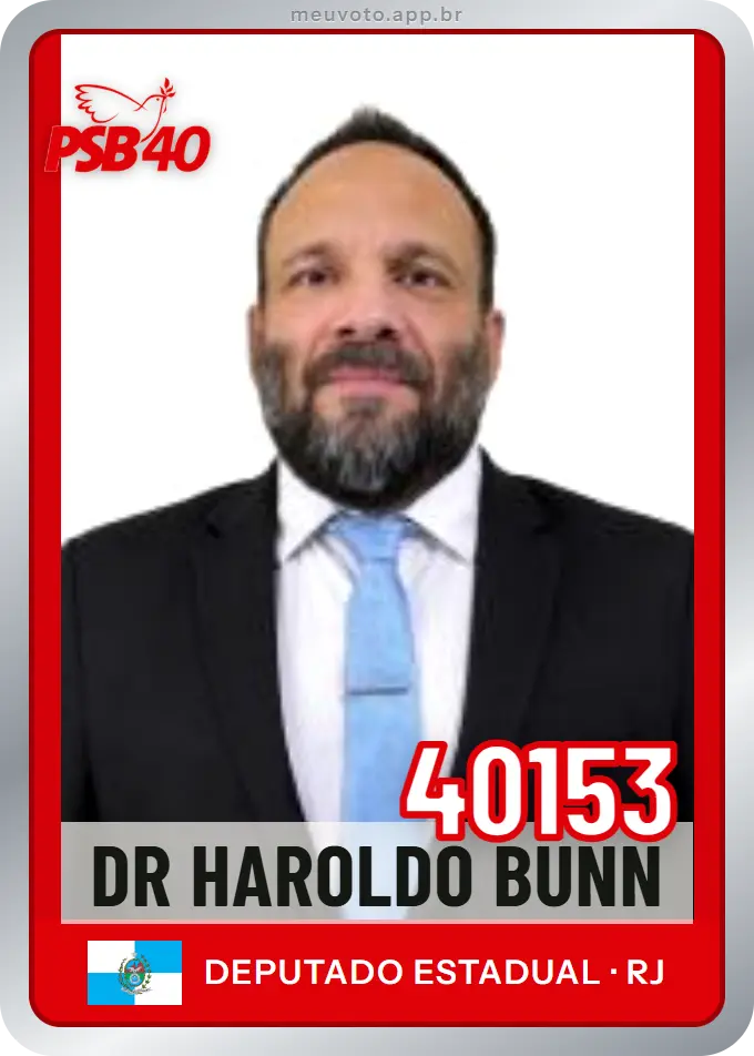 Carta de Dr Haroldo Bunn, número 40153, PSB