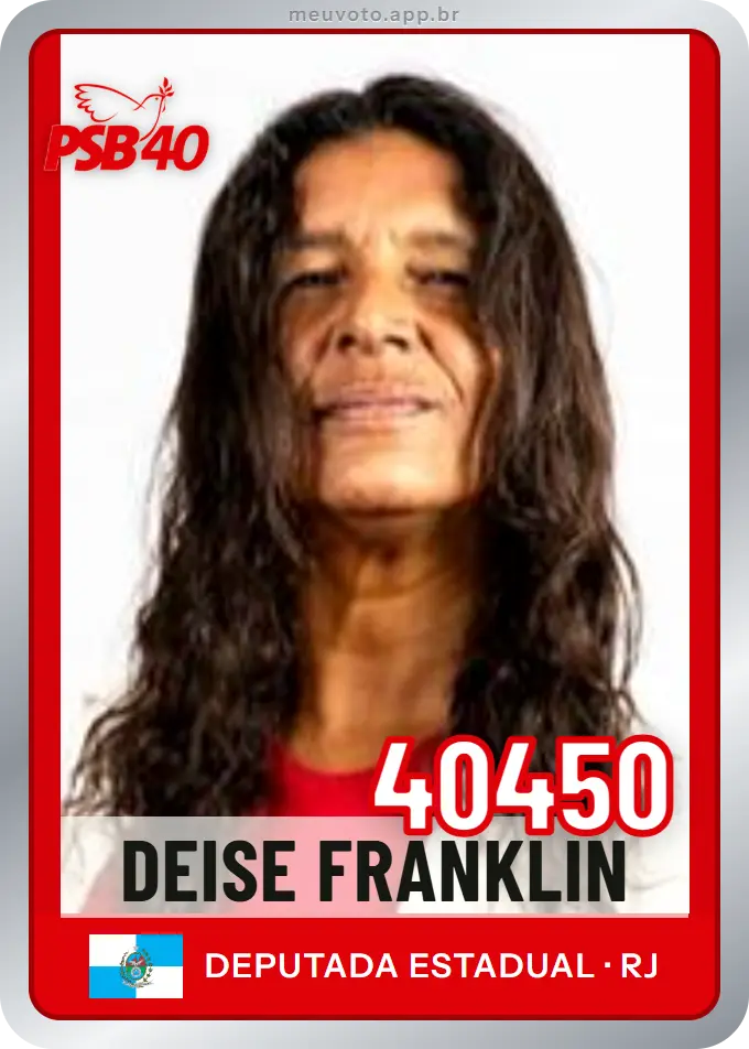 Carta de Deise Franklin, número 40450, PSB