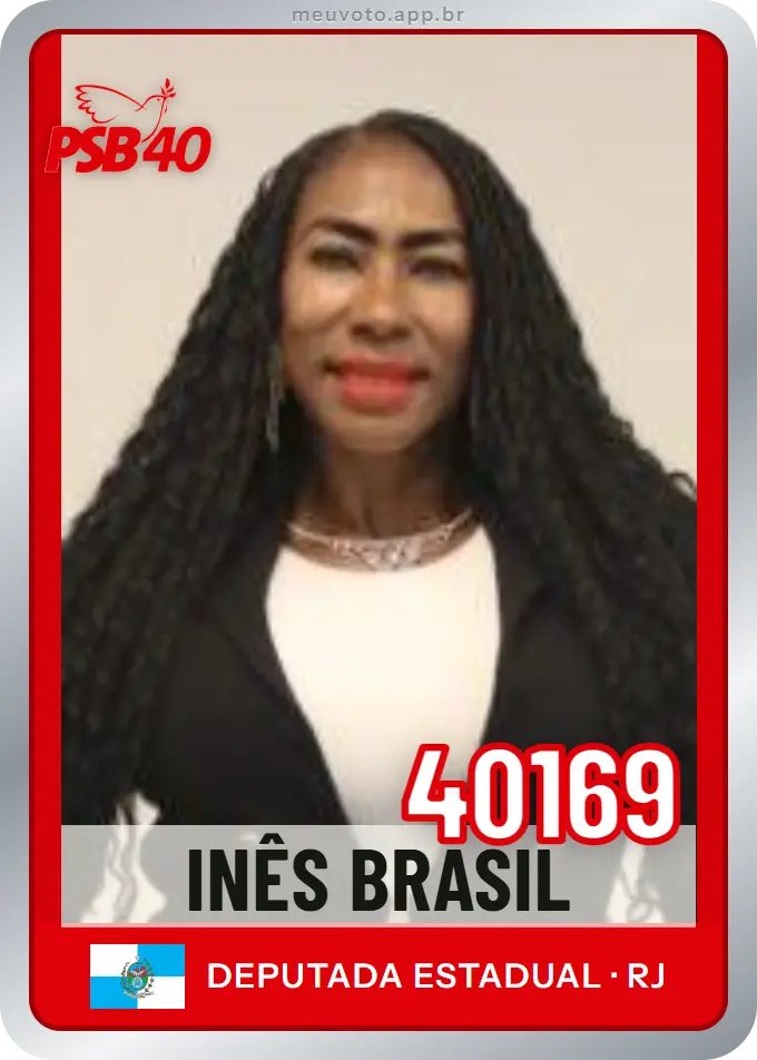 Carta de Inês Brasil, número 40169, PSB