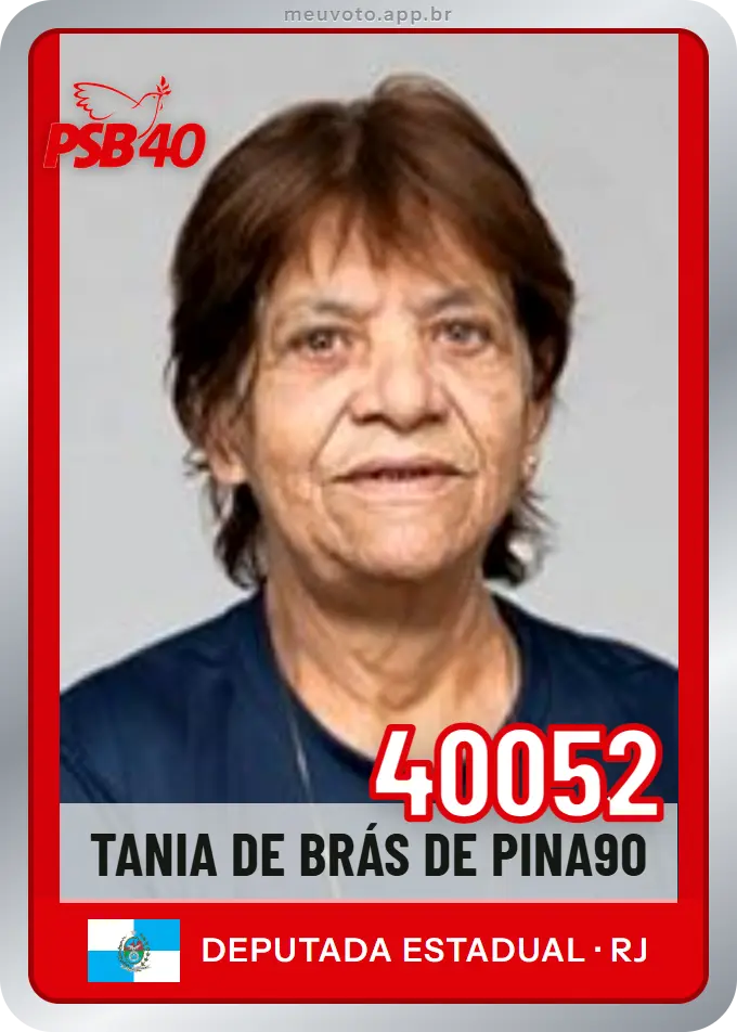 Carta de Tania de Brás de Pina90, número 40052, PSB