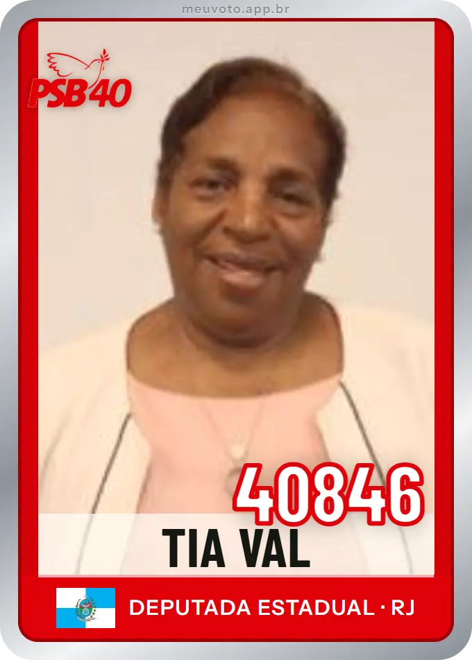Carta de Tia Val, número 40846, PSB