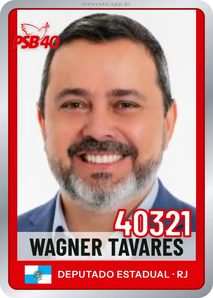 Carta de Wagner Tavares, número 40321, PSB