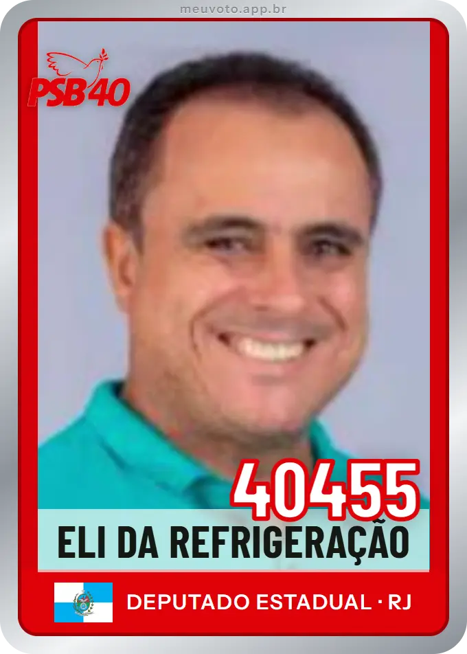 Carta de Eli da Refrigeração, número 40455, PSB