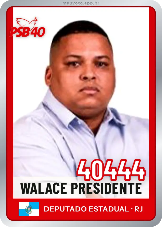 Carta de Walace Presidente, número 40444, PSB