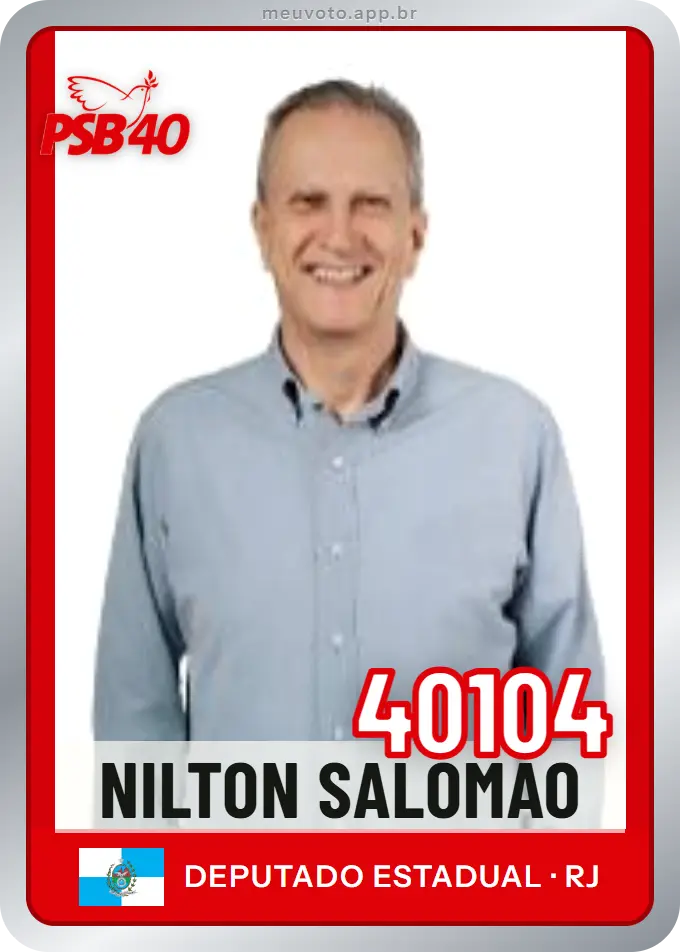 Carta de Nilton Salomão, número 40104, PSB