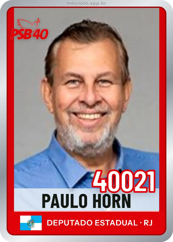 Carta de Paulo Horn, número 40021, PSB