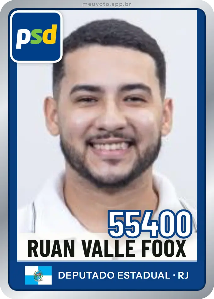 Carta de Ruan Valle Foox, número 55400, PSD