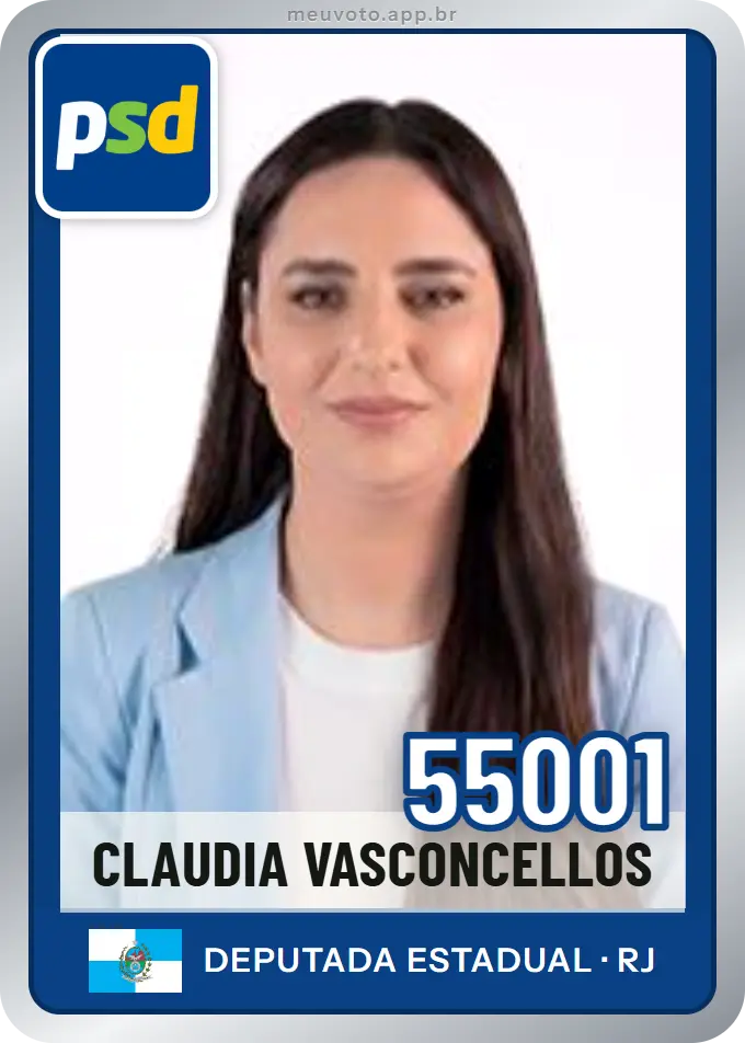 Carta de Claudia Vasconcellos, número 55001, PSD