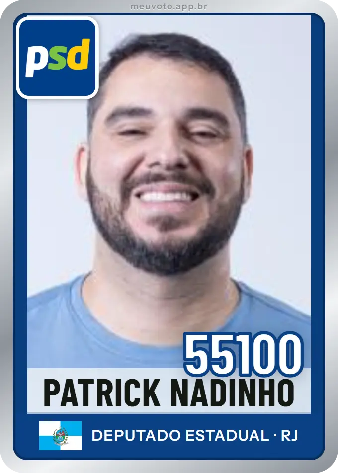 Carta de Patrick Nadinho, número 55100, PSD
