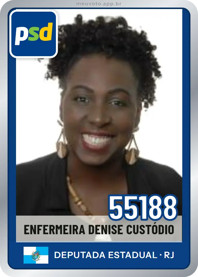 Carta de Enfermeira Denise Custódio, número 55188, PSD