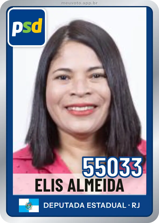 Carta de Elis Almeida, número 55033, PSD