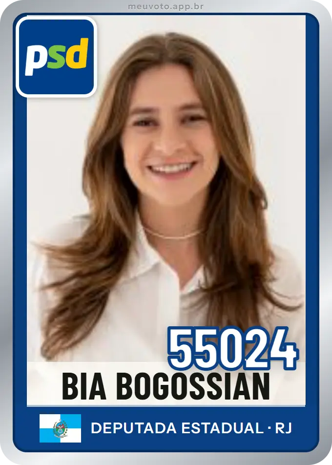 Carta de Bia Bogossian, número 55024, PSD