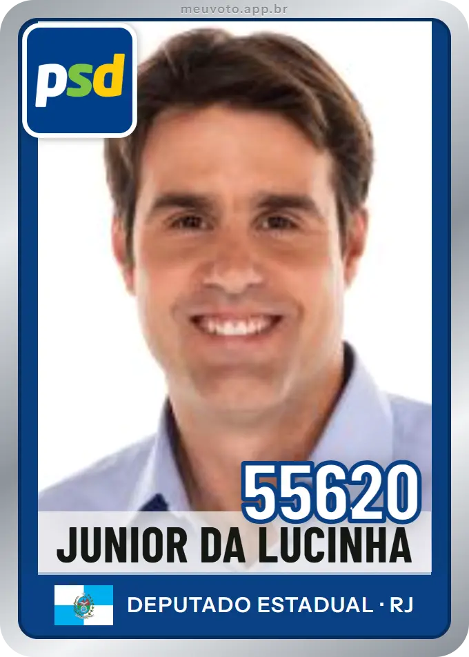 Carta de Junior da Lucinha, número 55620, PSD