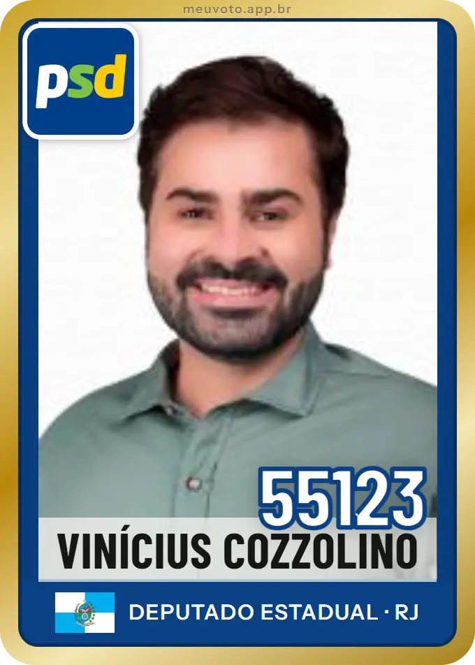 Carta de Vinícius Cozzolino, número 55123, PSD