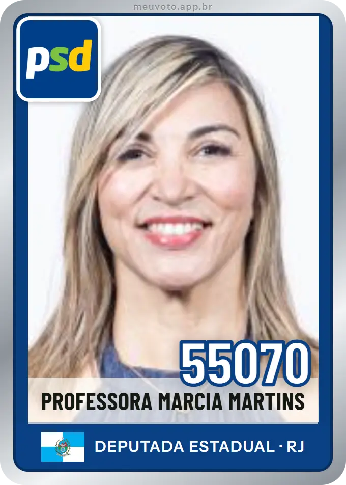 Carta de Professora Marcia Martins, número 55070, PSD