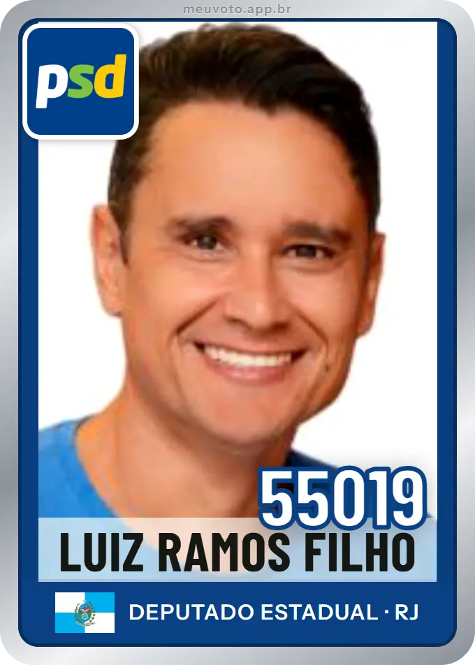 Carta de Luiz Ramos Filho, número 55019, PSD