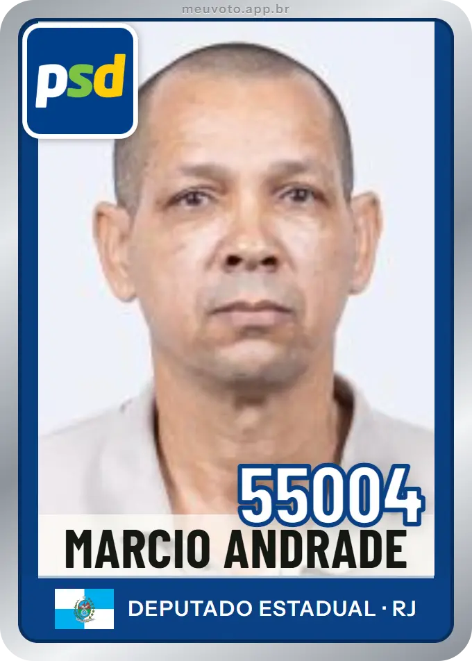 Carta de Marcio Andrade, número 55004, PSD