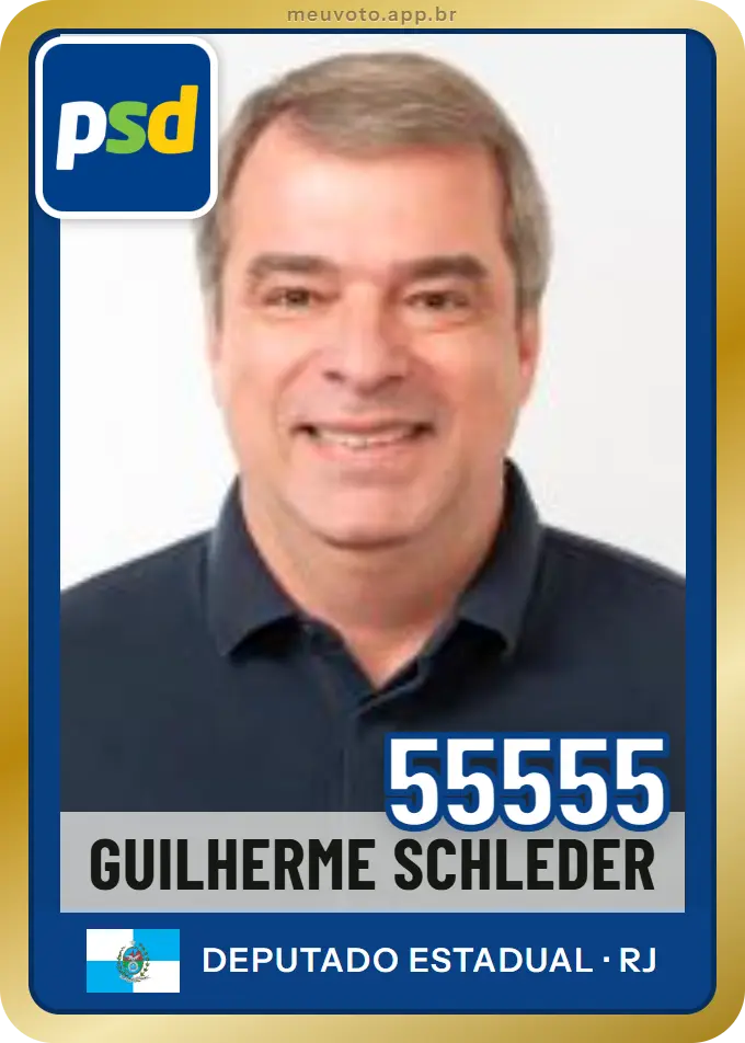 Carta de Guilherme Schleder, número 55555, PSD