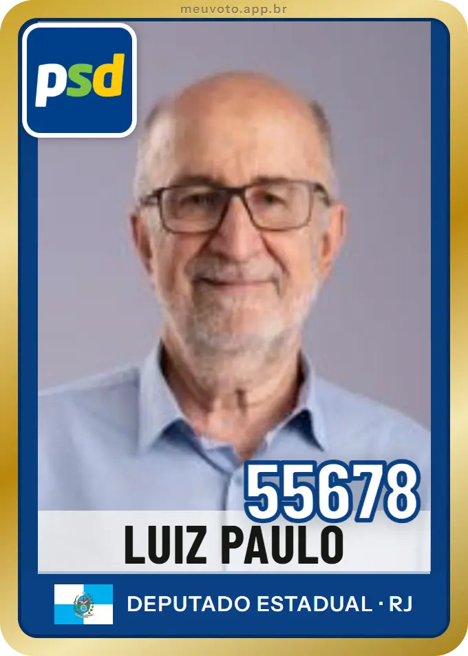 Carta de Luiz Paulo, número 55678, PSD