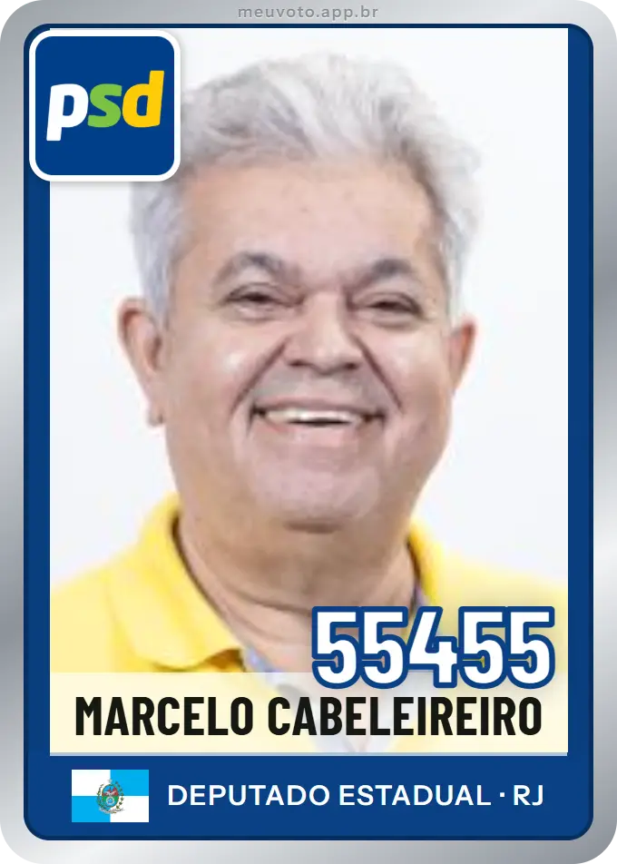 Carta de Marcelo Cabeleireiro, número 55455, PSD