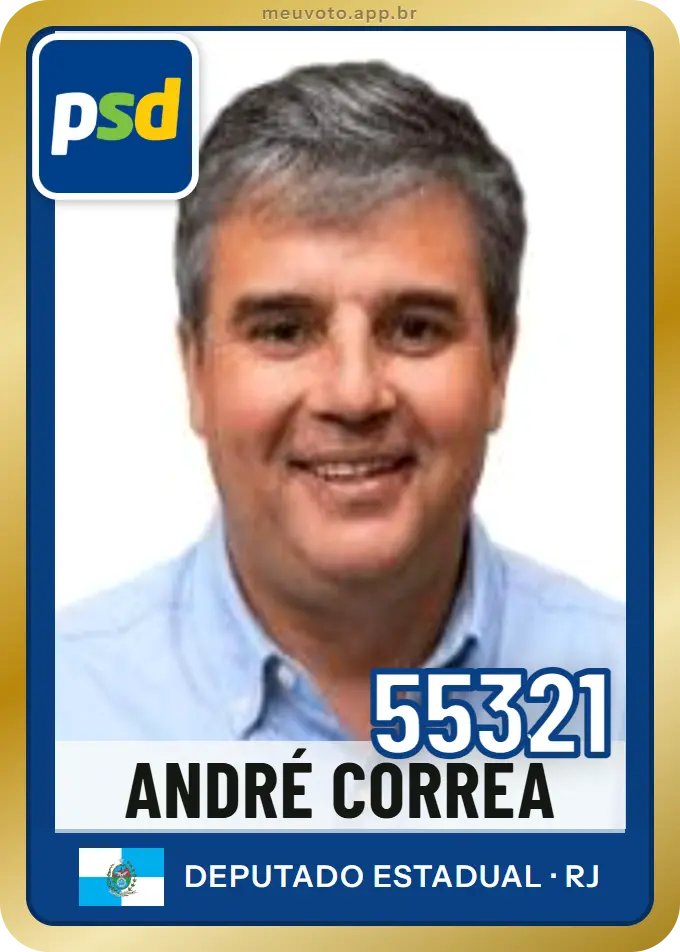 Carta de André Correa, número 55321, PSD