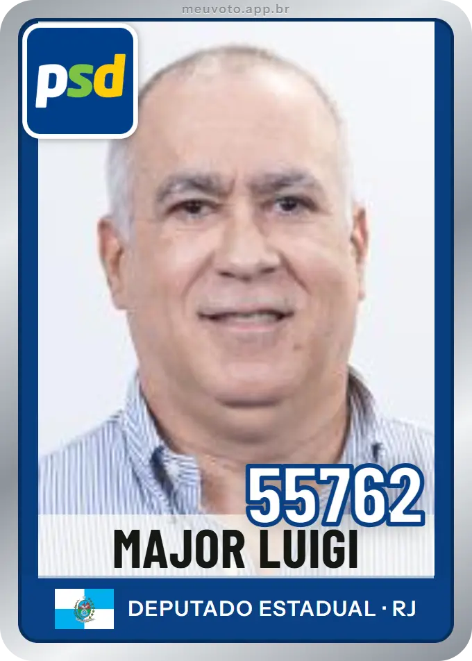 Carta de Major Luigi, número 55762, PSD