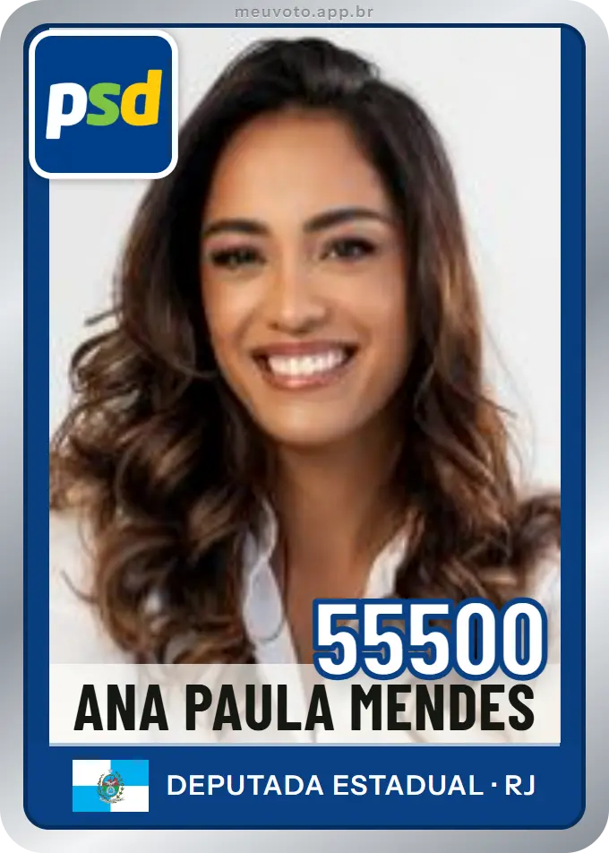 Carta de Ana Paula Mendes, número 55500, PSD