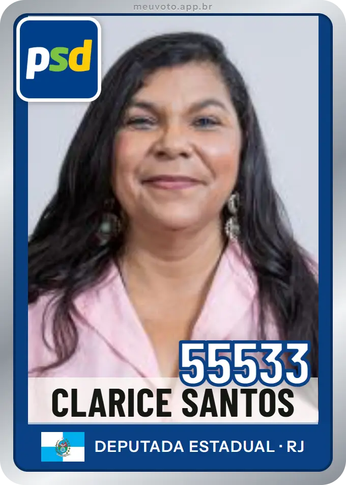 Carta de Clarice Santos, número 55533, PSD