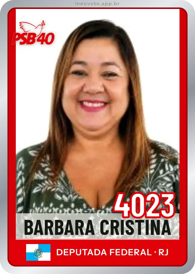 Carta de Barbara Cristina, número 4023, PSB
