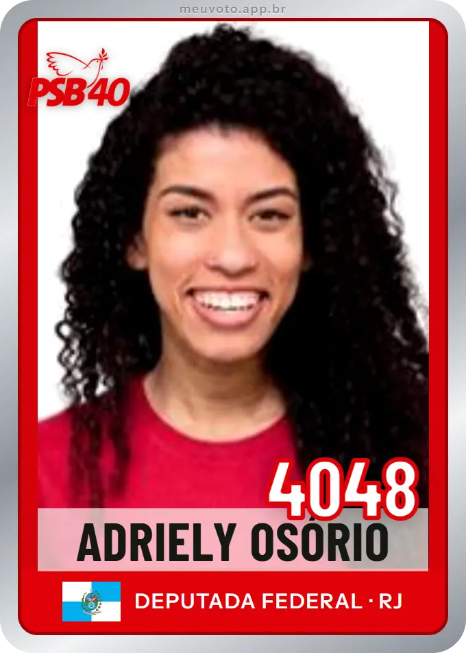 Carta de Adriely Osório, número 4048, PSB