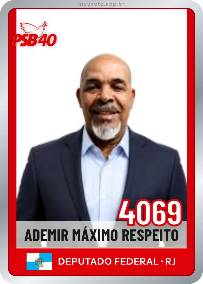 Carta de Ademir Máximo Respeito, número 4069, PSB