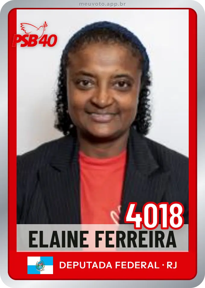 Carta de Elaine Ferreira, número 4018, PSB